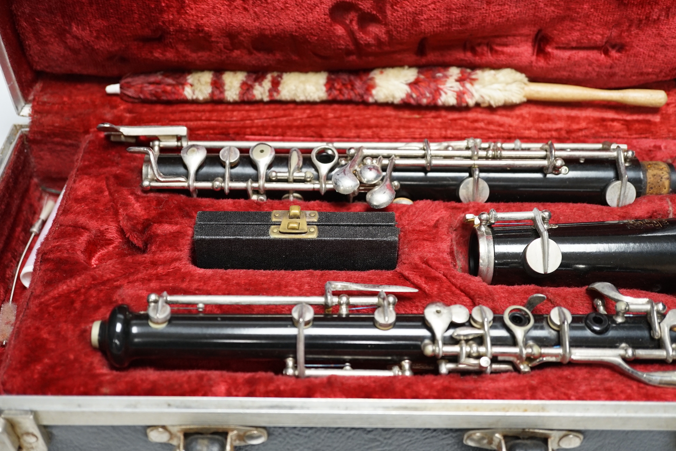 A cased Boosey and Hawkes Regent oboe, in fitted case